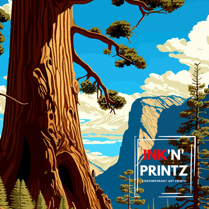 Sequoia National Park Travel Poster