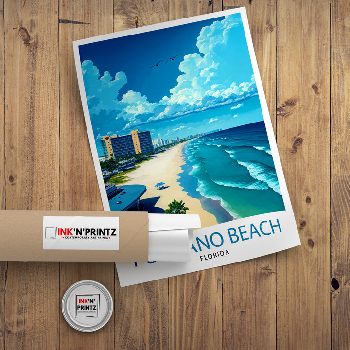 Pompano Beach Florida Travel Poster