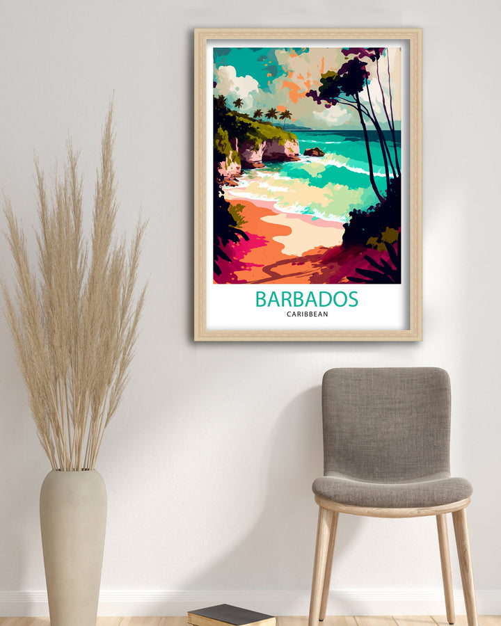 Barbados Print Barbados Poster | Barbados | Travel Poster | Travel Print | Barbados Wall Art | Caribbean Poster | Barbados Art | Caribbean