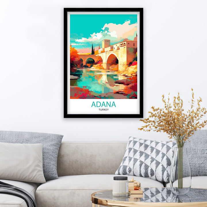 Adana Turkey Travel Poster Adana