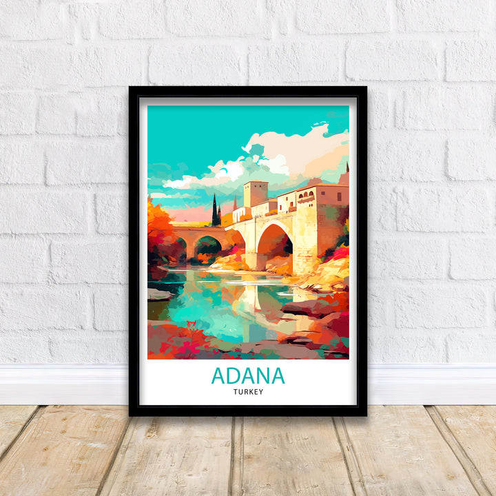 Adana Turkey Travel Poster Adana