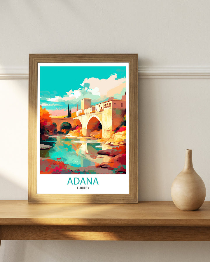 Adana Turkey Travel Poster Adana