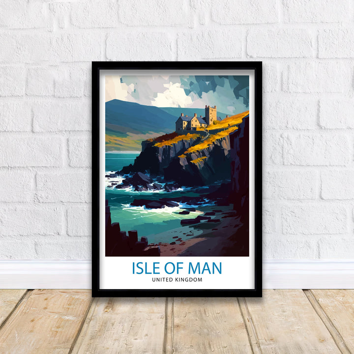 Isle of Man United Kingdom Travel Print Isle of Man Wall Decor Isle of Man Poster United Kingdom Travel Prints Isle of Man Art Print