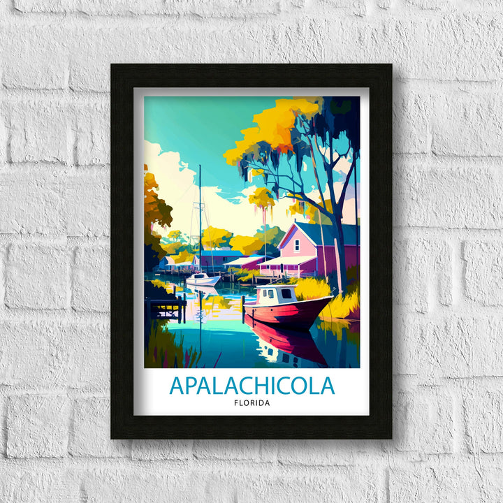 Apalachicola Florida Travel Poster