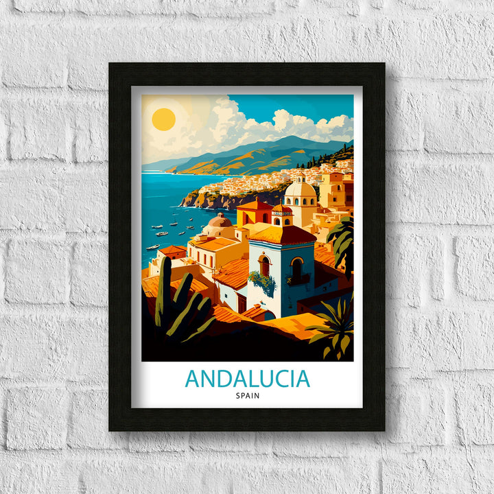 Andalucia Spain Travel Poster Andalucia Wall Art Spanish Decor Travel Poster Andalucia Landscape Poster Home Decor