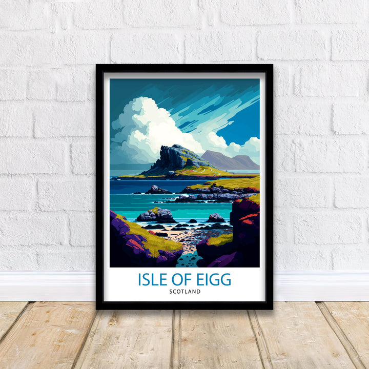 Isle of Eigg Scotland Travel Poster Eigg