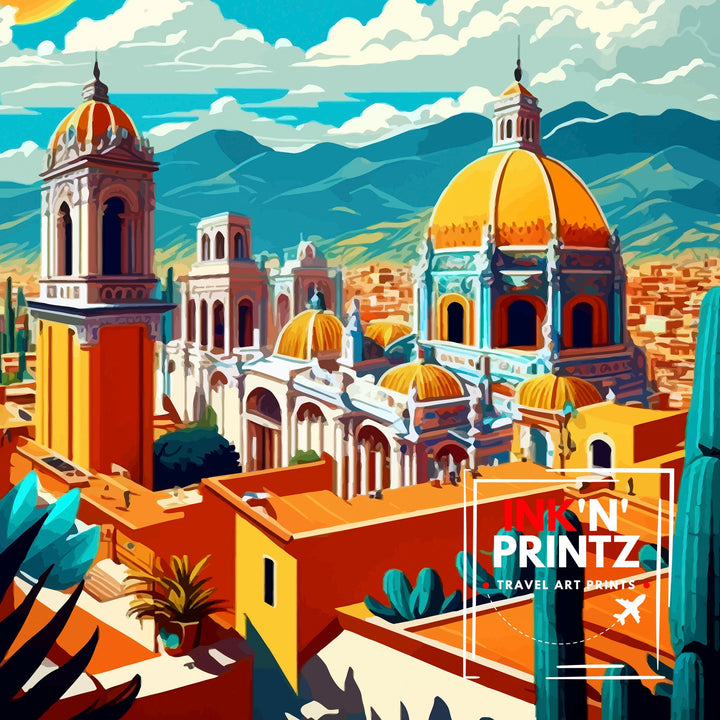Mexico City Travel Print Mexico City Wall Decor Mexico City Home Living Decor Mexico City Illustration Travel Poster Gift for Mexico City