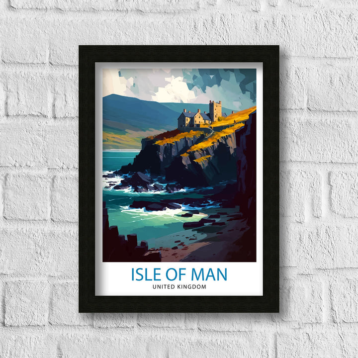 Isle of Man United Kingdom Travel Print Isle of Man Wall Decor Isle of Man Poster United Kingdom Travel Prints Isle of Man Art Print