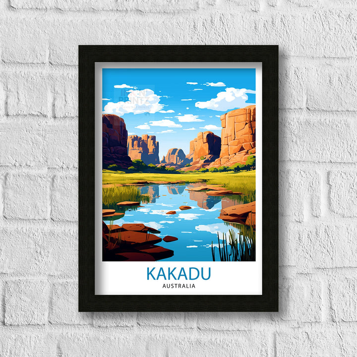 Kakadu Australia Travel Poster Australian Outback