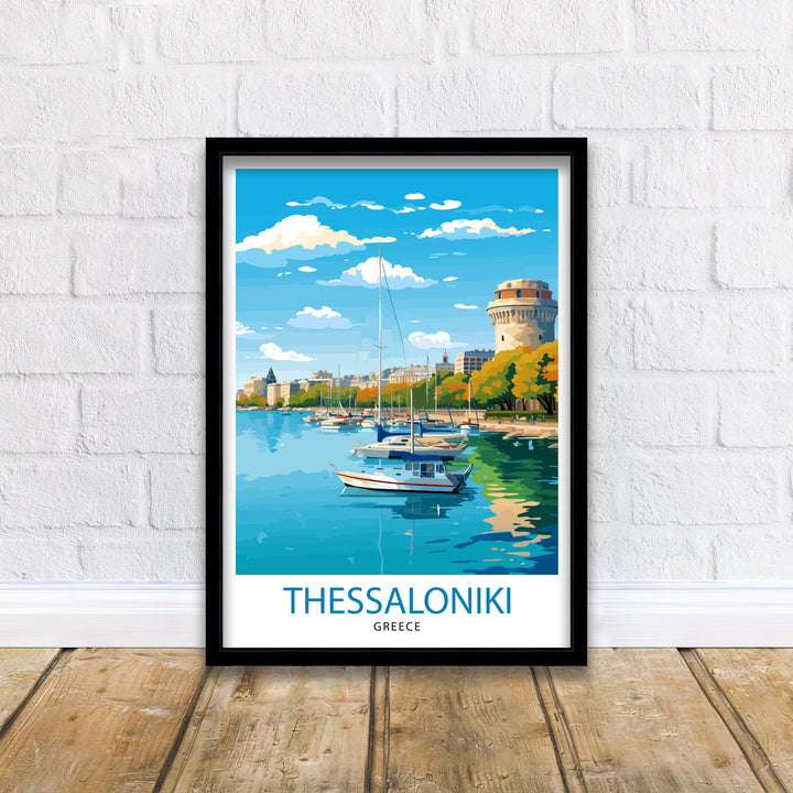 Thessaloniki Greece Travel Print Thessaloniki Wall Decor Thessaloniki Poster Greece Travel Prints Thessaloniki Art Print Thessaloniki