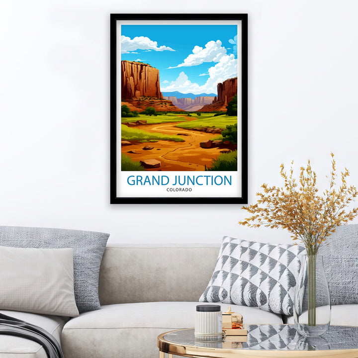 Grand Junction Colorado Travel Print Colorado Wall Decor Grand Junction Poster Rocky Mountain Travel Prints Colorado Art Print Grand