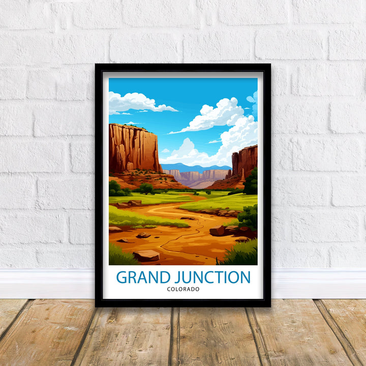 Grand Junction Colorado Travel Print Colorado Wall Decor Grand Junction Poster Rocky Mountain Travel Prints Colorado Art Print Grand