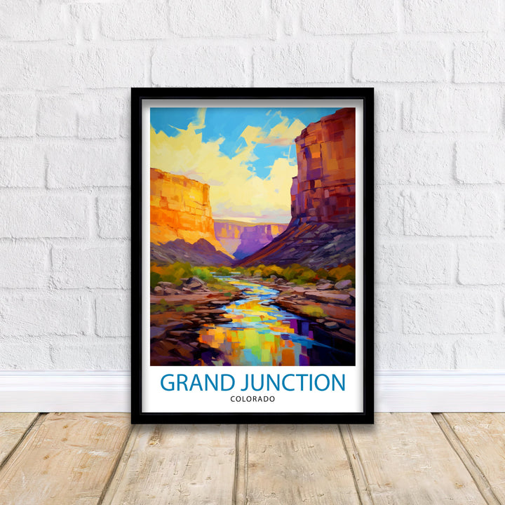 Grand Junction Colorado Travel Print Colorado Wall Decor Grand Junction Poster Rocky Mountain Travel Prints Colorado Art Print Grand