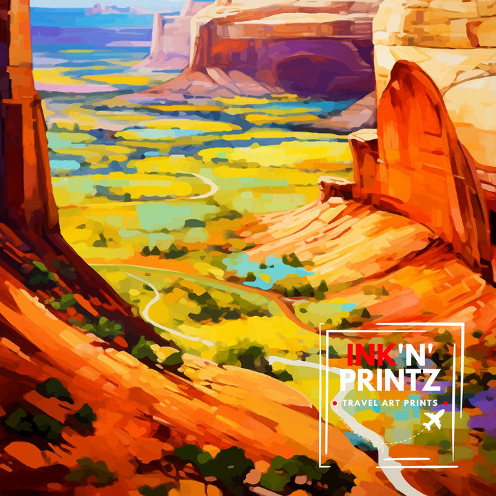 Colorado National Monument Travel Print Colorado Wall Decor National Park Poster Colorado Landscape Print Rocky Mountain Travel Art