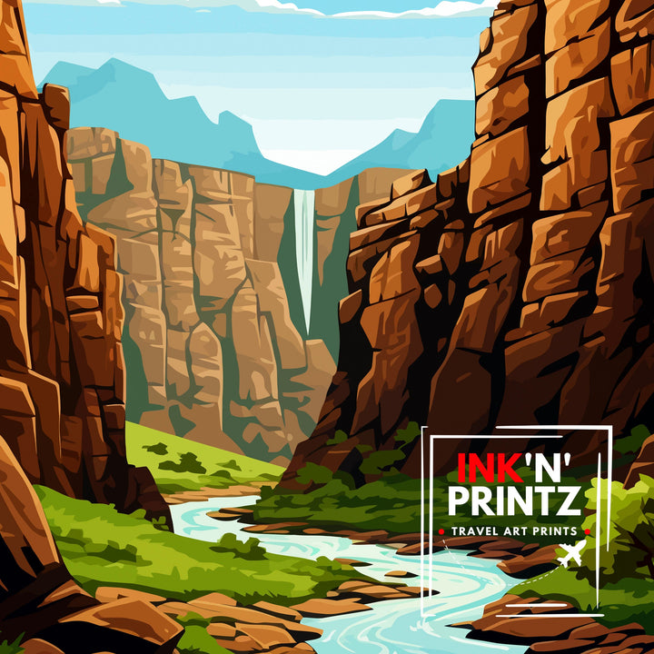 Black Canyon National Park Colorado Travel Print Colorado Wall Decor Black Canyon Poster National Park Travel Prints Colorado Art Print