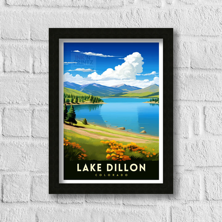 Lake Dillon Colorado Travel Print| Colorado Wall Decor Lake Dillon Poster Rocky Mountain Travel Prints Colorado Art Print Lake Dillon
