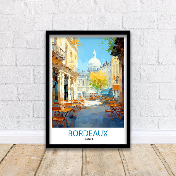 Bordeaux France Travel Print Bordeaux Wall Decor Bordeaux Poster France Travel Prints Bordeaux Art Print Bordeaux Illustration Bordeaux