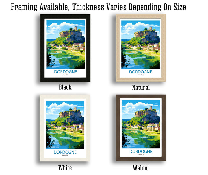Dordogne France Travel Print Dordogne Wall Decor Dordogne Poster France Travel Prints Dordogne Art Print Dordogne Illustration Dordogne