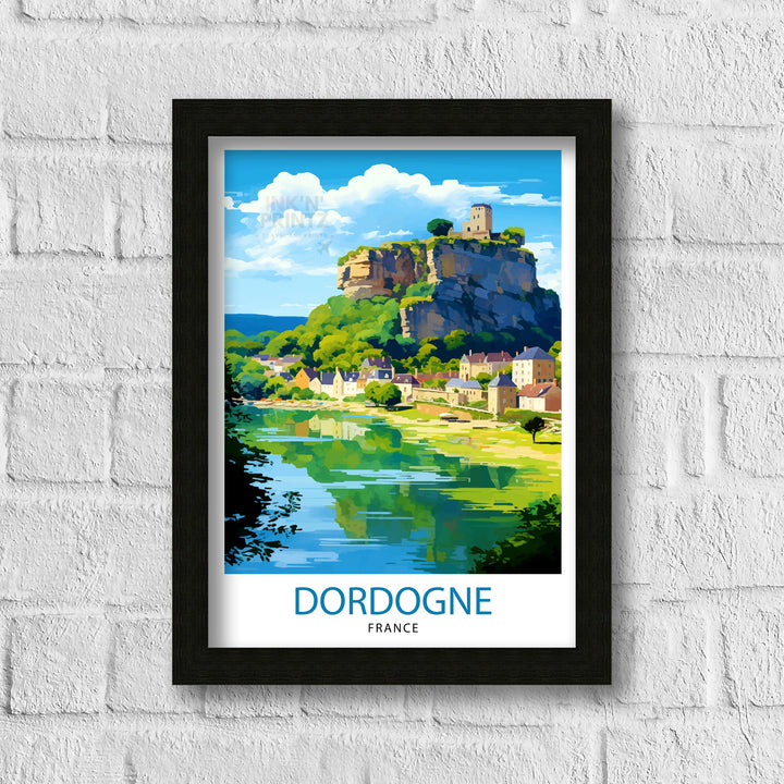 Dordogne France Travel Print Dordogne Wall Decor Dordogne Poster France Travel Prints Dordogne Art Print Dordogne Illustration Dordogne