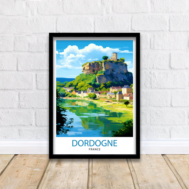 Dordogne France Travel Print Dordogne Wall Decor Dordogne Poster France Travel Prints Dordogne Art Print Dordogne Illustration Dordogne