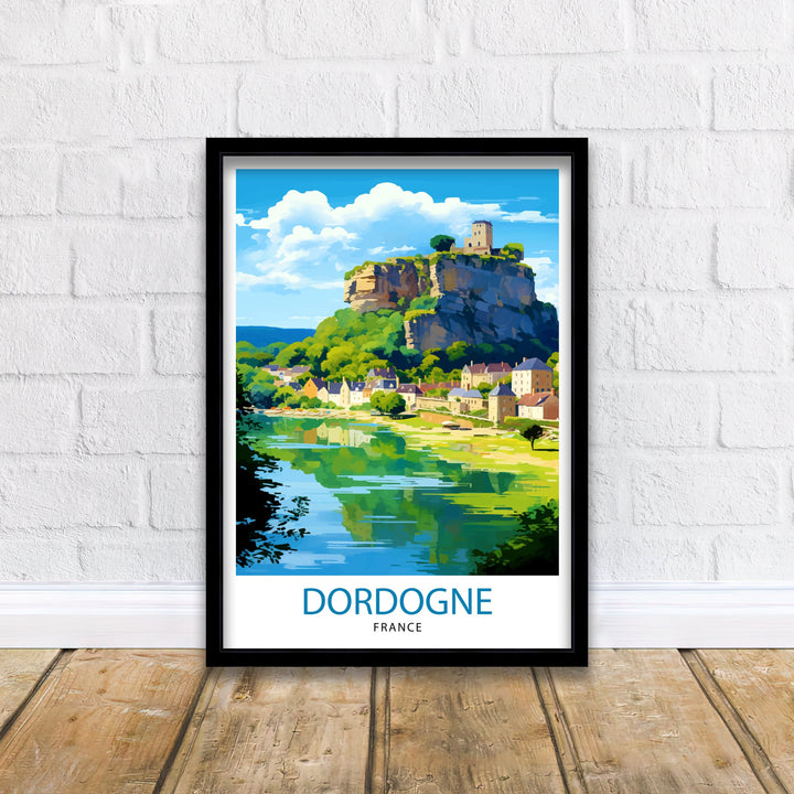 Dordogne France Travel Print Dordogne Wall Decor Dordogne Poster France Travel Prints Dordogne Art Print Dordogne Illustration Dordogne