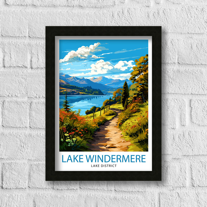 Lake Windermere Travel Poster