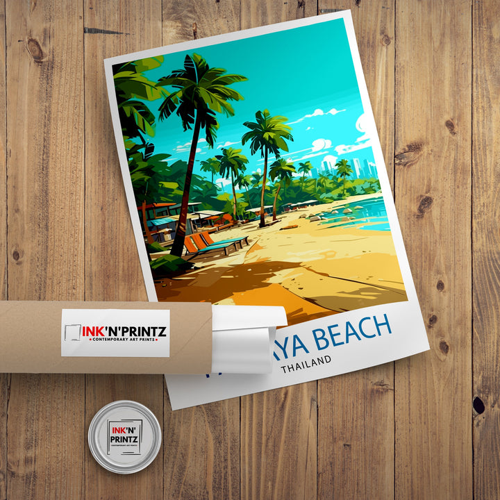 Pattaya Thailand Travel Print Pattaya Wall Decor Pattaya Poster Thailand Travel Prints Pattaya Art Print Pattaya Illustration Pattaya Wall