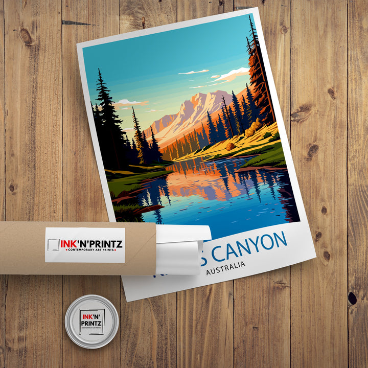 Kings Canyon National Park Travel Print Nature Wall Decor Kings Canyon Poster National Park Travel Prints Landscape Art Print Wilderness