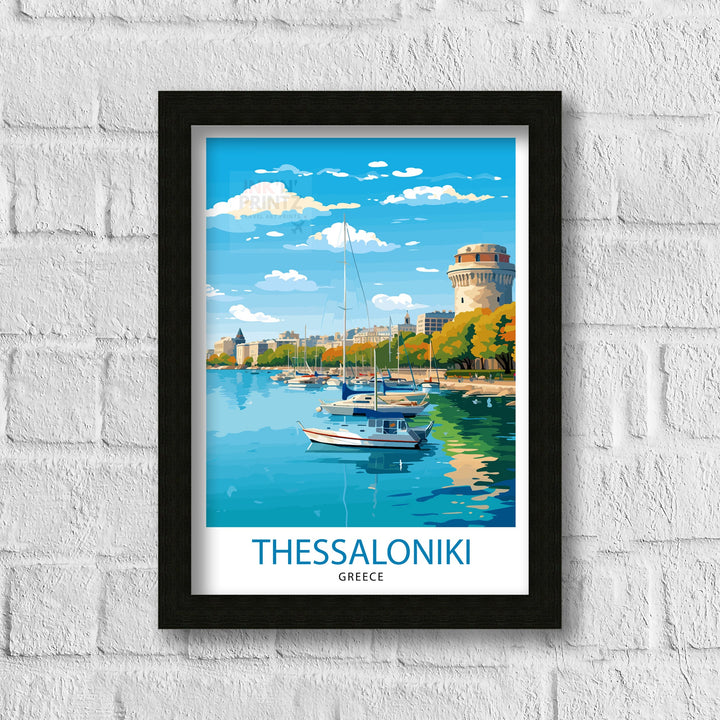 Thessaloniki Greece Travel Print Thessaloniki Wall Decor Thessaloniki Poster Greece Travel Prints Thessaloniki Art Print Thessaloniki