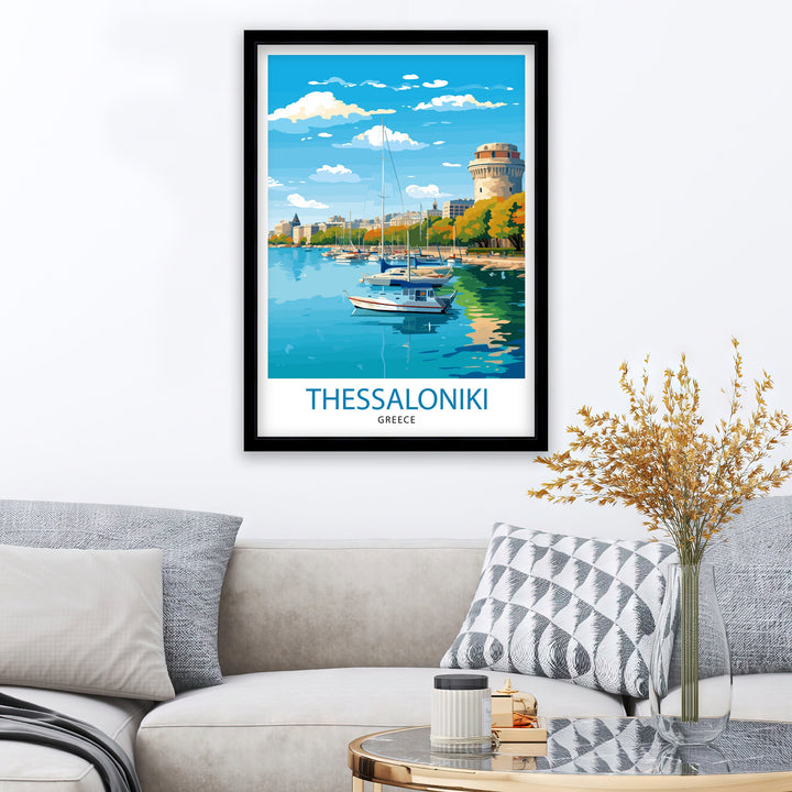 Thessaloniki Greece Travel Print Thessaloniki Wall Decor Thessaloniki Poster Greece Travel Prints Thessaloniki Art Print Thessaloniki