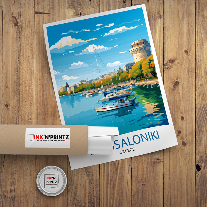 Thessaloniki Greece Travel Print Thessaloniki Wall Decor Thessaloniki Poster Greece Travel Prints Thessaloniki Art Print Thessaloniki