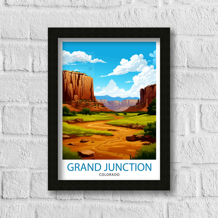 Grand Junction Colorado Travel Print Colorado Wall Decor Grand Junction Poster Rocky Mountain Travel Prints Colorado Art Print Grand