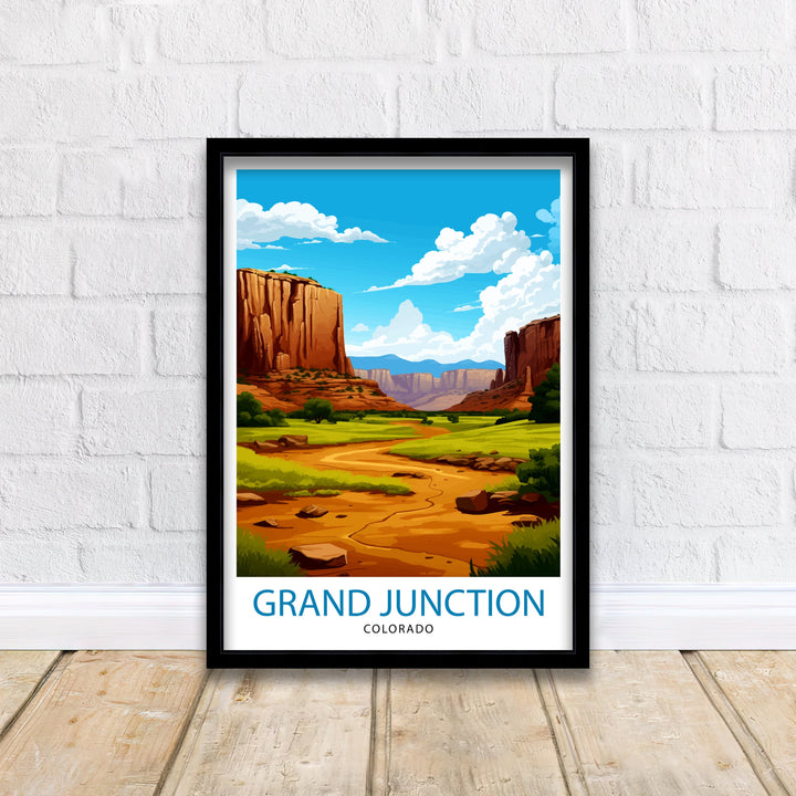 Grand Junction Colorado Travel Print Colorado Wall Decor Grand Junction Poster Rocky Mountain Travel Prints Colorado Art Print Grand