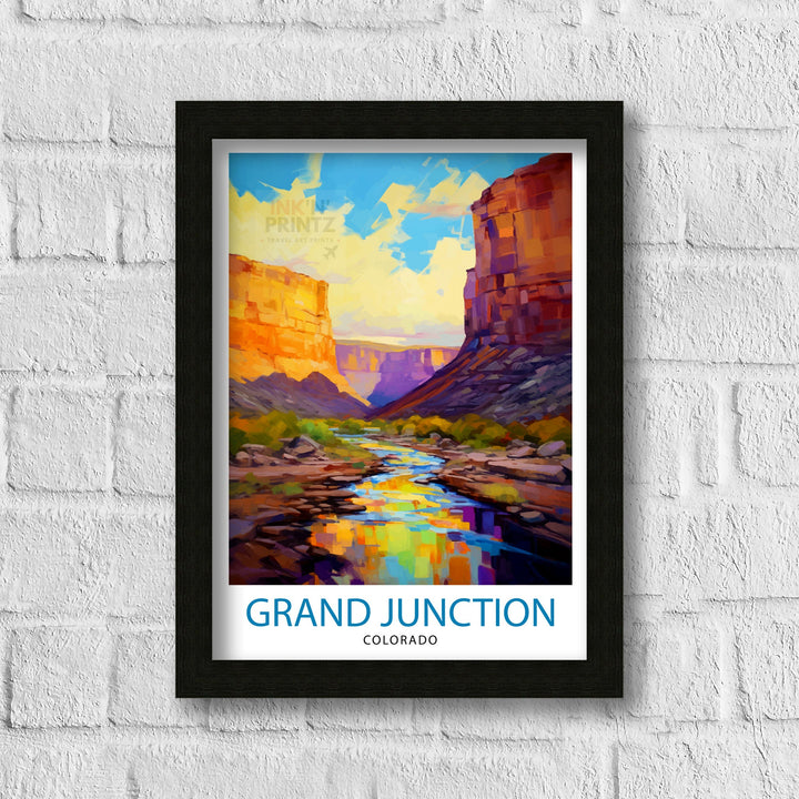 Grand Junction Colorado Travel Print Colorado Wall Decor Grand Junction Poster Rocky Mountain Travel Prints Colorado Art Print Grand