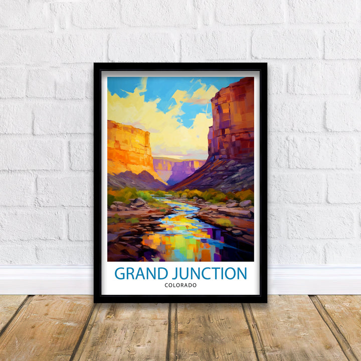 Grand Junction Colorado Travel Print Colorado Wall Decor Grand Junction Poster Rocky Mountain Travel Prints Colorado Art Print Grand