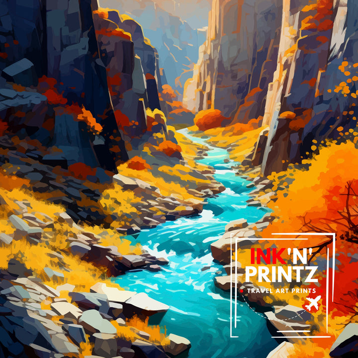 Black Canyon National Park Colorado Travel Print Colorado Wall Decor Black Canyon Poster National Park Travel Prints Colorado Art Print