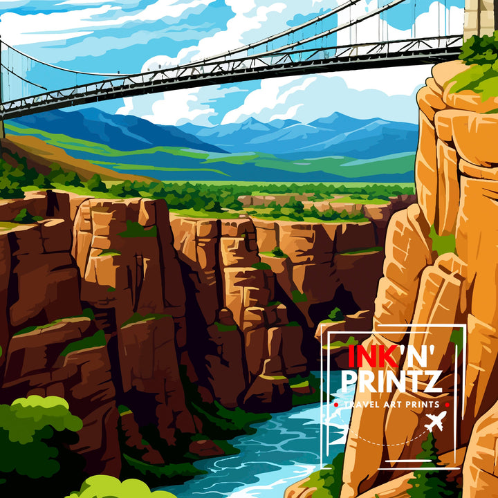 Royal Gorge Bridge Colorado Travel Print Colorado Wall Decor Royal Gorge Poster Colorado Travel Prints Royal Gorge Bridge Art Print Colorado