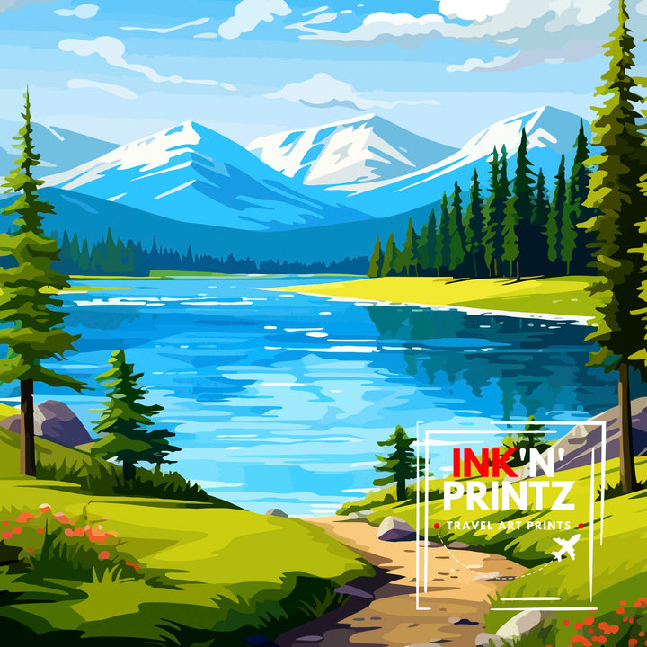 Lake Dillon Colorado Travel Print| Colorado Wall Decor Lake Dillon Poster Rocky Mountain Travel Prints Colorado Art Print Lake Dillon