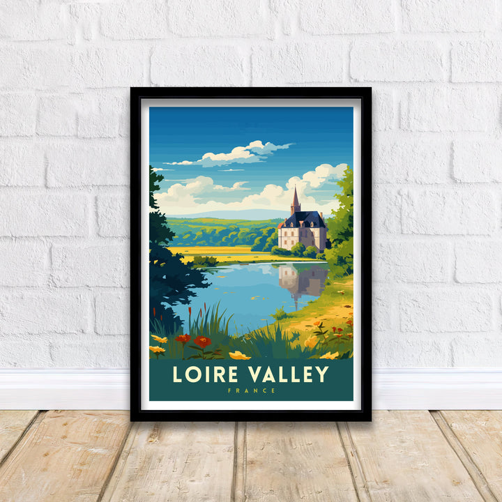 Loire Valley France Travel Print France Wall Decor Loire Valley Poster Châteaux de la Loire Prints France Art Print Loire Valley