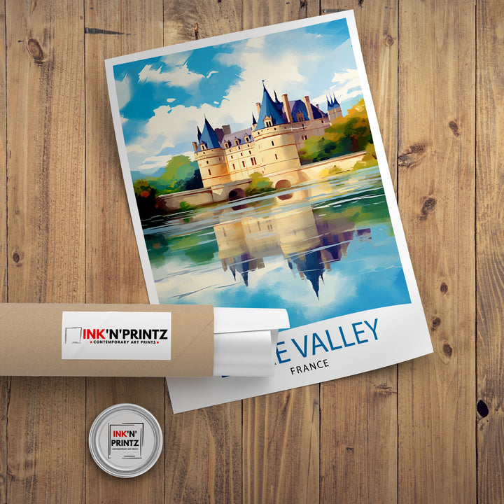 Loire Valley France Travel Print France Wall Decor Loire Valley Poster Châteaux de la Loire Prints France Art Print Loire Valley
