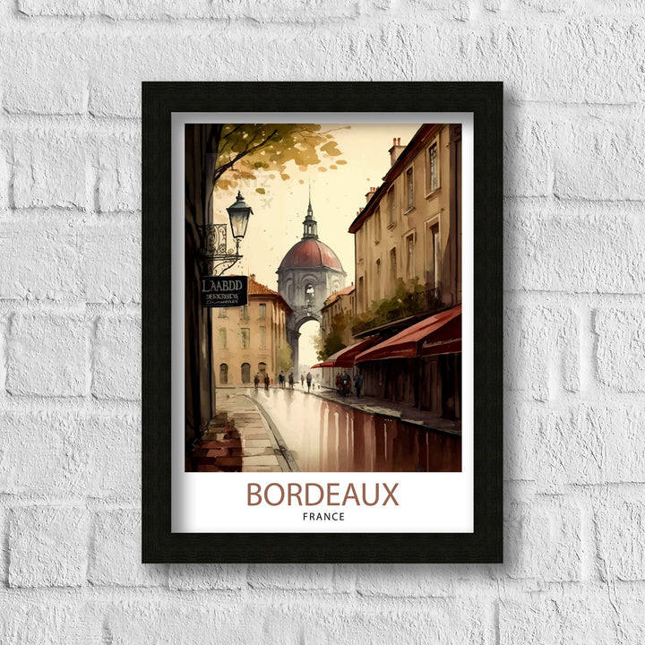 Bordeaux France Travel Print Bordeaux Wall Decor Bordeaux Poster France Travel Prints Bordeaux Art Print Bordeaux Illustration Bordeaux