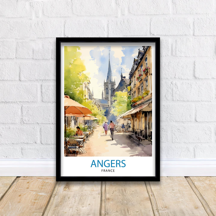 Angers France Travel Poster Angers