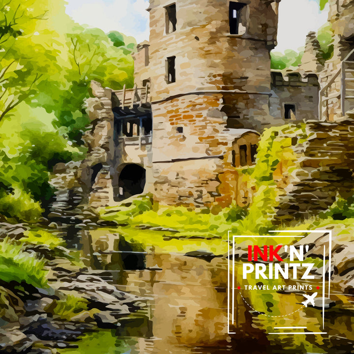 Huntly Castle Scotland Travel Print Huntly Castle Wall Decor Huntly Castle Poster Scotland Travel Prints Huntly Castle Art Print Huntly