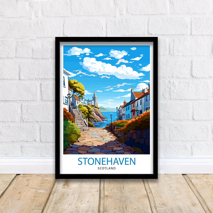 Stonehaven Scotland Travel Print Stonehaven Wall Decor Stonehaven Poster Scotland Travel Prints Stonehaven Art Print Stonehaven Illustration