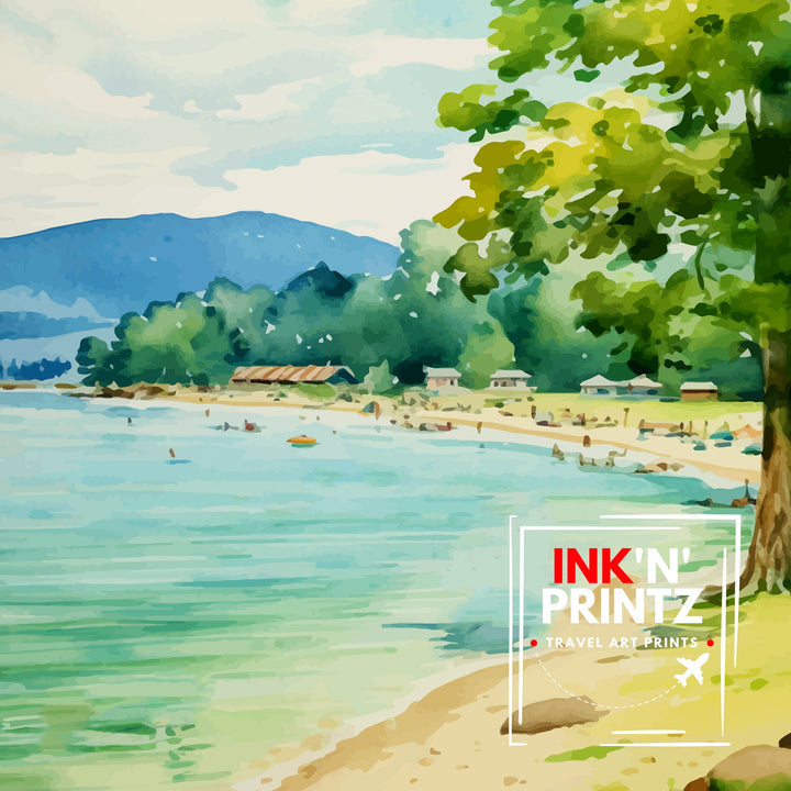 Lake George New York State Travel Poster