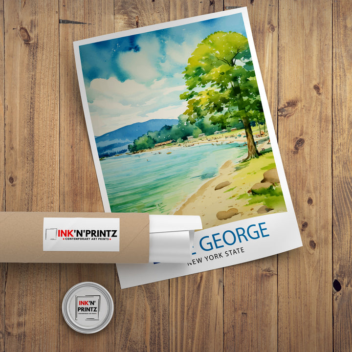 Lake George New York State Travel Poster