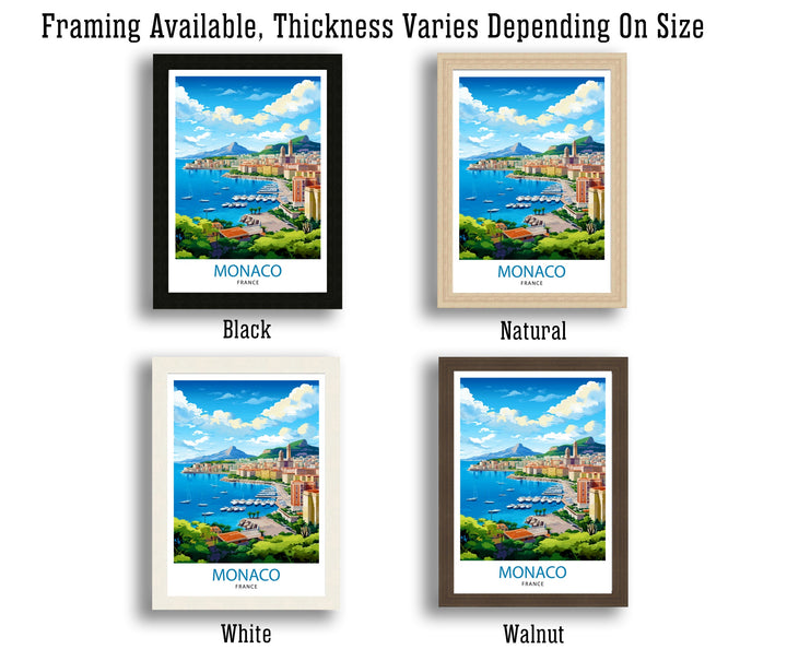 Monaco Art Print | Monaco | Monaco Poster | Monaco Print | Monaco Wall Art | Travel Poster | Monaco Art | Monaco Travel Poster | Wall Art