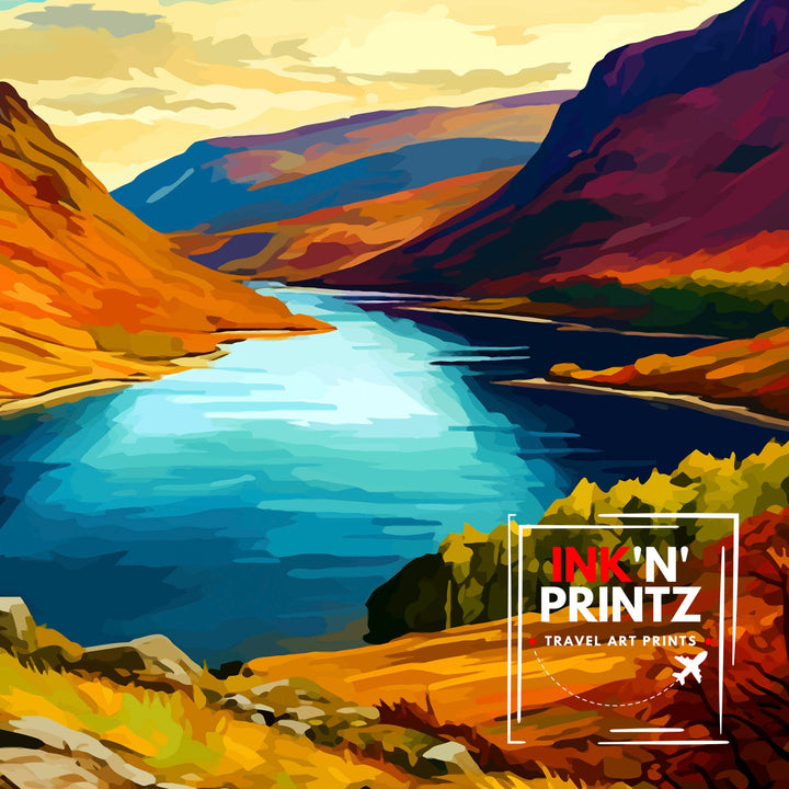 Loch Muick Scotland Travel Print Loch Muick Wall Decor Loch Muick Poster Scotland Travel Prints Loch Muick Art Print Loch Muick