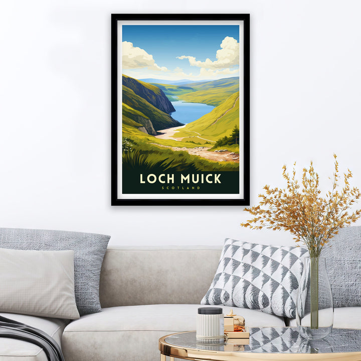Loch Muick Scotland Travel Print Loch Muick Wall Decor Loch Muick Poster Scotland Travel Prints Loch Muick Art Print Loch Muick