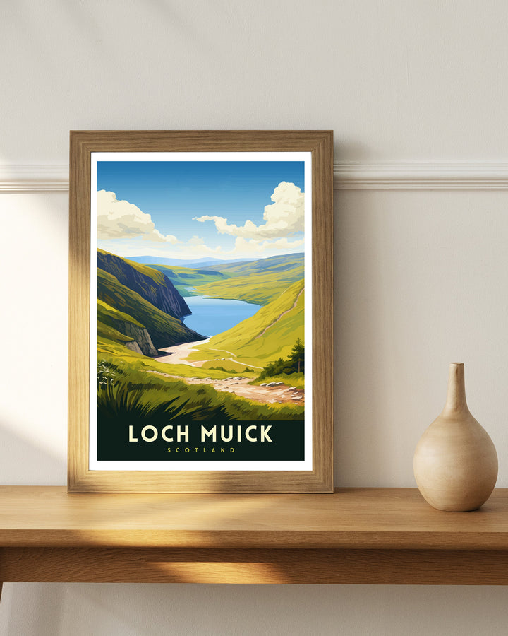 Loch Muick Scotland Travel Print Loch Muick Wall Decor Loch Muick Poster Scotland Travel Prints Loch Muick Art Print Loch Muick
